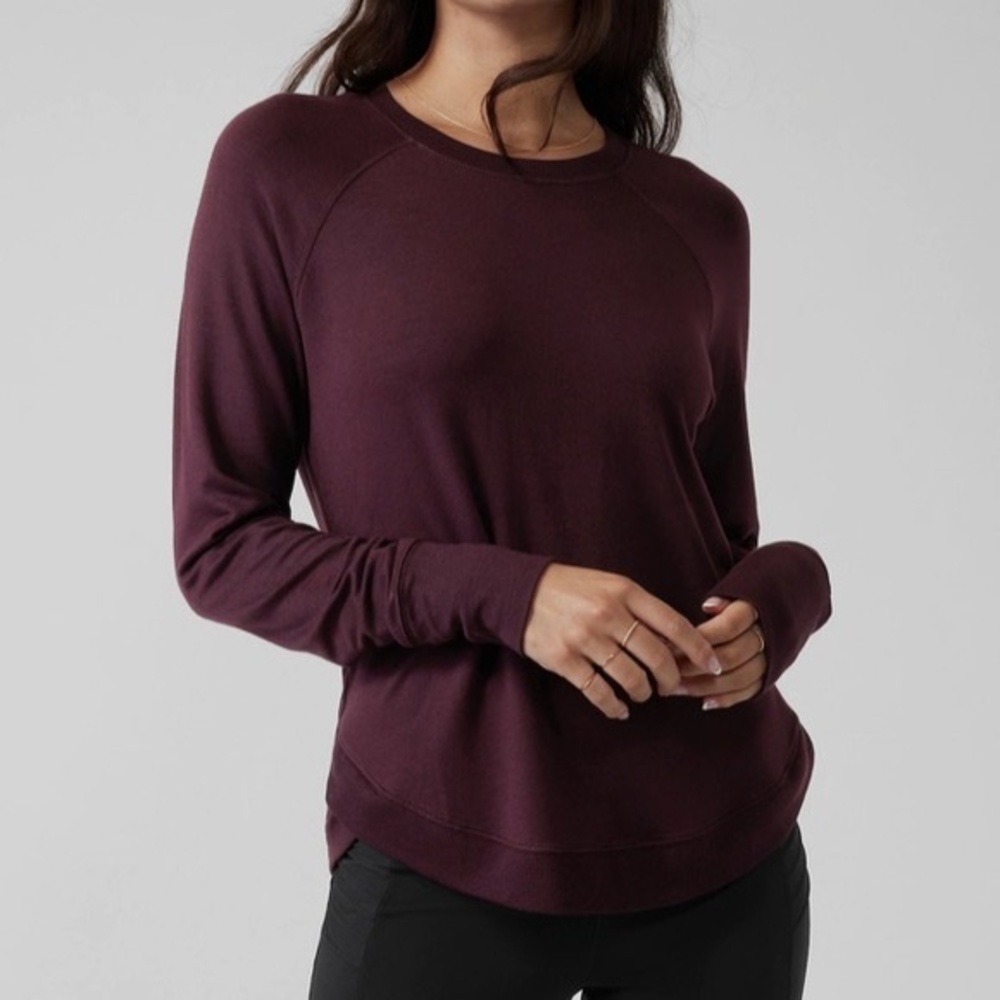 Athleta Mindset Sweater - Maroon